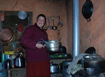 The life of nuns in Tidrum Nunnery is simple and unadorned. The life of nuns in Tidrum Nunnery is simple and unadorned.