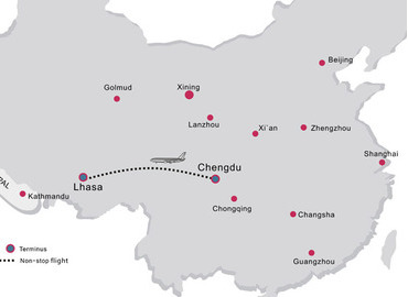 There're 14 flights flying from Chengdu to Lhasa everyday. There're 14 flights flying from Chengdu to Lhasa everyday.