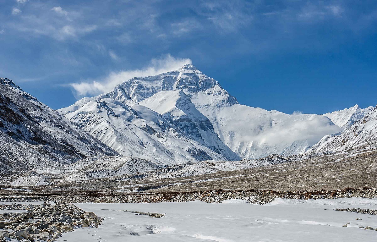 snow-capped mountain. You will feel refreshed for seeing snow-capped mountain and blue sky in Tibet.