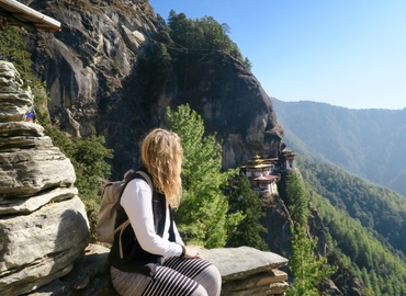 Taktsang Monastery is the prominent Buddhist sacred spot in Bhutan. Taktsang Monastery is the prominent Buddhist sacred spot in Bhutan.
