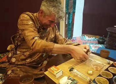 Learn to do Tibetan incense - artwork.
