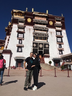Photo with my love in Tibet Photo with my love in Tibet