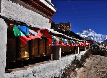 Rongbuk Monastery is the highest monastery in the world.
