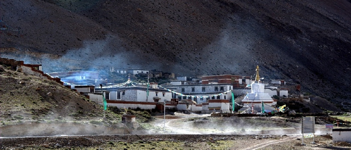 Rongbuk Monastery In Tibet