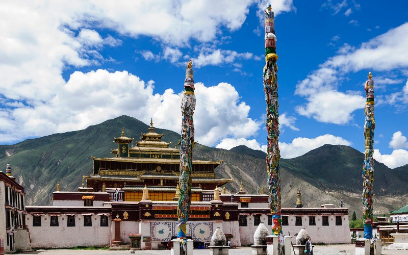 Samye Monastery Samye Monastery was built according to the Buddhist cosmology.