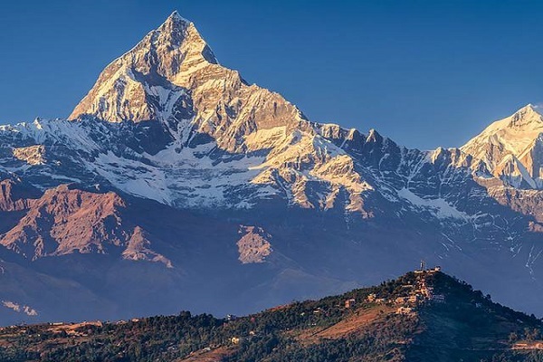 Machapuchare is named for its fishtail-like peak.
