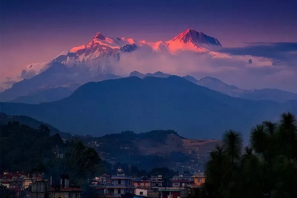 Mt. Everest can be seen from Nagarkot.