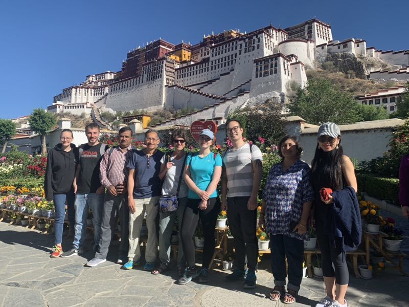 A group of our travelers at Potala Palace