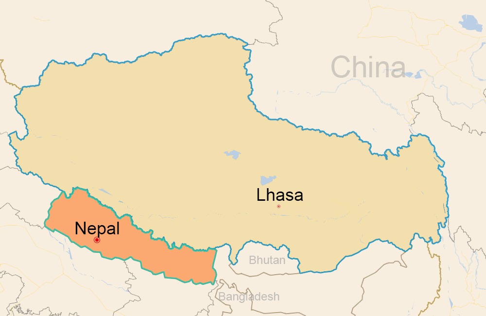 Nepal Tibet Maps, Travel Maps of Nepal and Tibet