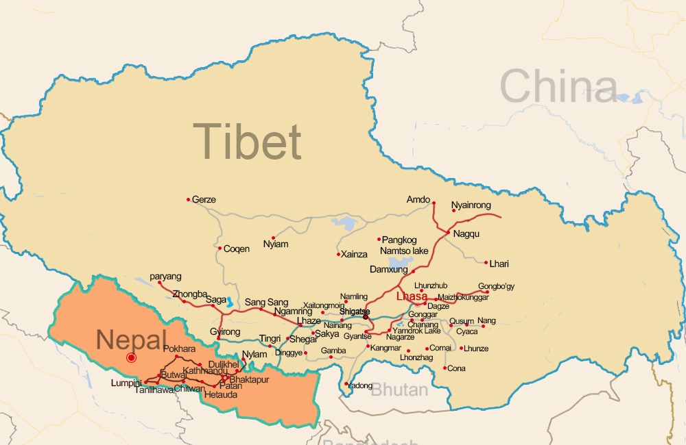 nepal-full-map-with-75-districts-map-tourist-map-tibet-images-and