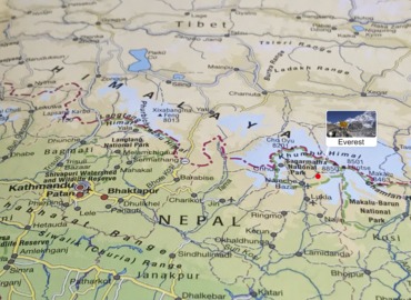Mt.Everest map