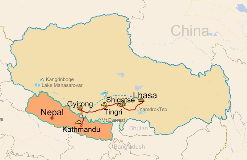How to Travel from Nepal to Tibet? Kathmandu to Tibet