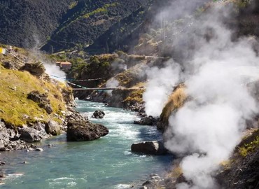 hot springs in Cuopu Valley hot springs in Cuopu Valley