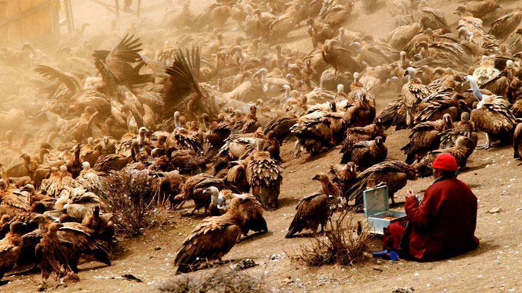 Tibetan Sky Burial Funeral For Tibetan Buddhists