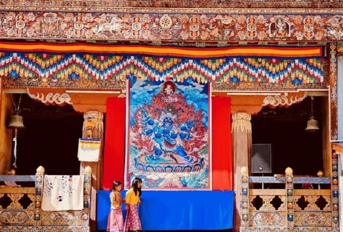 Gangtey Goemba of Phobjikha Valley in central Bhutan.