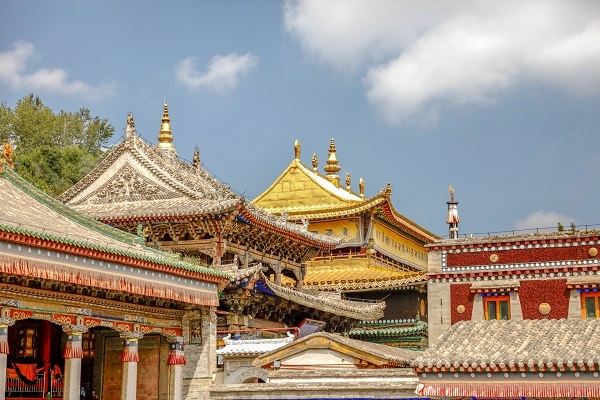 Grand Golden Tiled Hall