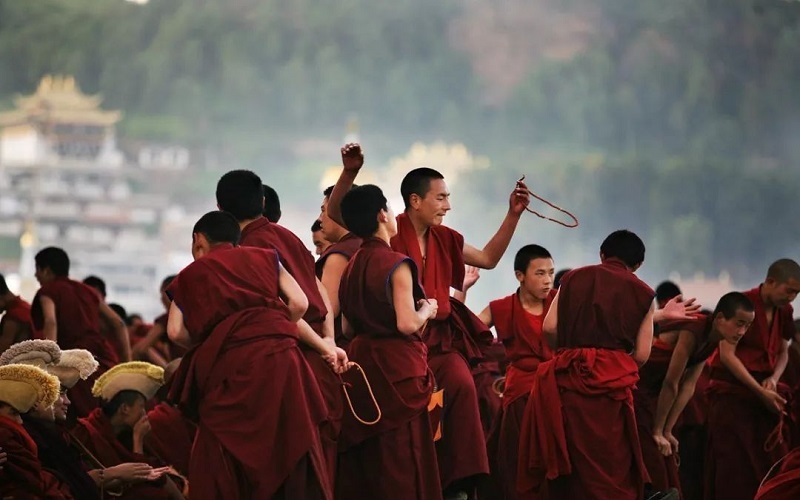 Sera Monastery is the last Buddhist monastery to be built in Tibet. It's famous for debating monks. Buddhist debate